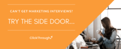 The side door to landing digital marketing job interviews.